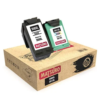 Abbildung von Matsuro Original Kompatibel Remanufactured Tintenpatronen Ersatz für HP 350XL 351XL 350 351 (1 Set)