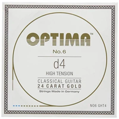 Abbildung von Klassikgitarre Saiten No. 6 Special Silver Einzelsaite D4w vergoldet high NO6.GHT4