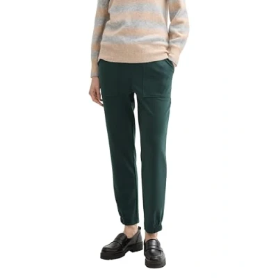 Abbildung von TOM Tailor Denim Stoffhose, Damen, Größe: XL, Dark gable green