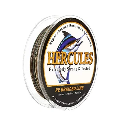 Abbildung von HERCULES Super Cast 100m 2000m 109 2196 Yards Geflochtene Angelschnur 6lb 100lb Test für Salzwasser Süßwasser PE Geflecht Fischdraht Superline 4 Stränge