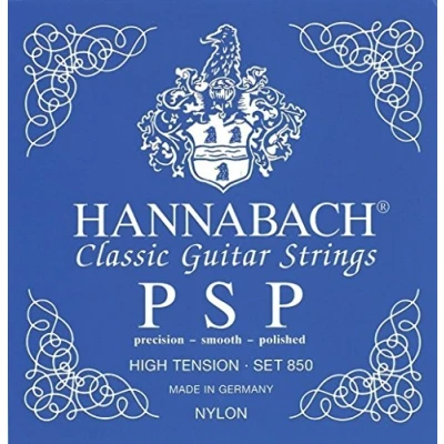 Abbildung von Hannabach Klassikgitarre Saiten Serie 850 PSP HT geschliffen 3er Bass Satz