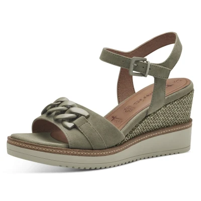 Abbildung von Tamaris Plateausandalette, Damen, Größe: 36, Sage Schuhe