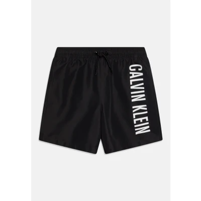 Abbildung von Calvin Klein Jungen Badehose Medium Drawstring mit Tunnelzug, Schwarz (Pvh Black), 8 10 Jahre