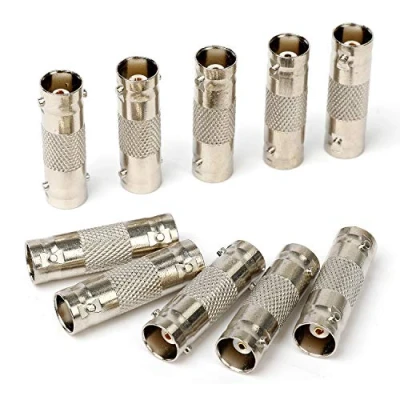 Abbildung von Hyber&amp;Cara BNC Buchse auf Kupplung Adapter für BNC/SDI Kabel CCTV Überwachung Kamera, 10 Stück