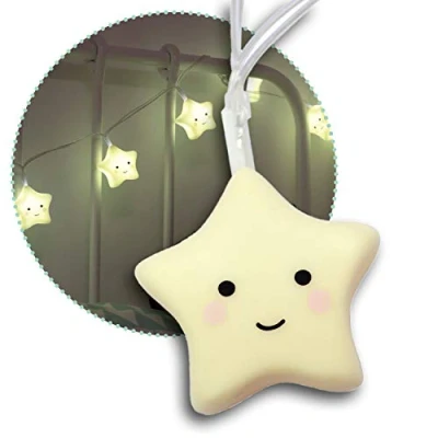 Abbildung von reer lumilu String Light Star, süße Lichterkette mit Sternen fürs Kinderzimmer, tolles Geburtstags Geschenk für Jungen und Mädchen, 52195, gelb