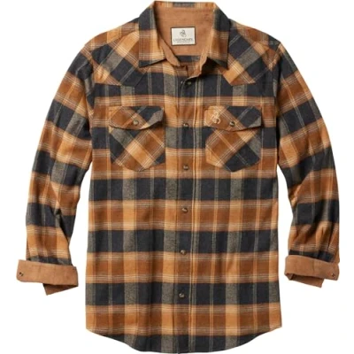 Abbildung von Legendary Whitetails Herren Shotgun Western Flanellhemd, Fireglow Plaid, L