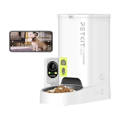 Abbildung von PETKIT Futterautomat Mit Kamera, KI Katze,3L Katzen Futterautomaten,Automatischer Futterspender für Katze und Hund,2.4G WiFi Intelligente App Steuerung,1 5 Mahlzeiten