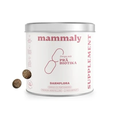 Abbildung von mammaly Probiotika Drops für Hunde 325g Verdauungssnacks Magen Darmflora Aufbau (bei Durchfall, Sodbrennen &amp; Gras fressen) Alternative Leckerlie zu Heilerde, Kohletabletten als leckere Snacks