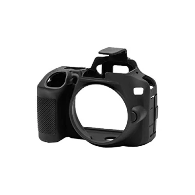 Abbildung von easyCover Silikon Kameratasche Schutz für Ihre Kamera Nikon D3500 Schwarz