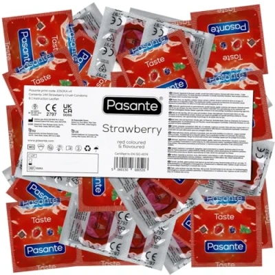 Abbildung von «Strawberry» fruchtige Erdbeer Kondome (144 Kondome) 144 St