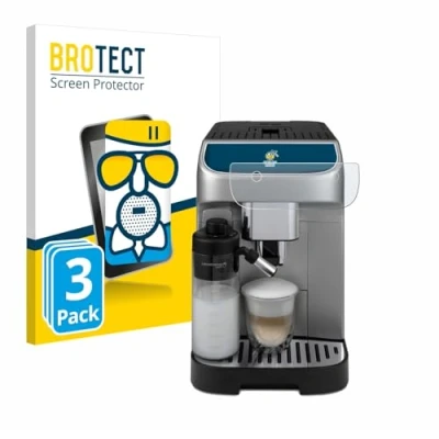 Abbildung von BROTECT Entspiegelungs Schutzglas für DeLonghi Magnifica Plus (3 Stück) Schutz Folie Panzerfolie Glas Matt [Extrem Kratzfest 9H, Anti Reflex]