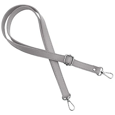 Abbildung von mtb more energy® Ersatz Band Schultergurt für Handykette Grau Silberne Metall Schnalle und Karabiner Crossbody Austausch Gurt Schulterriemen Riemen