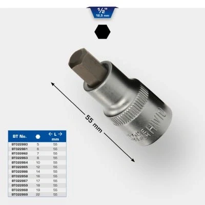 Abbildung von KS TOOLS BT022861 Steckschlüsseleinsatz 6,0, 6 Innensechskant