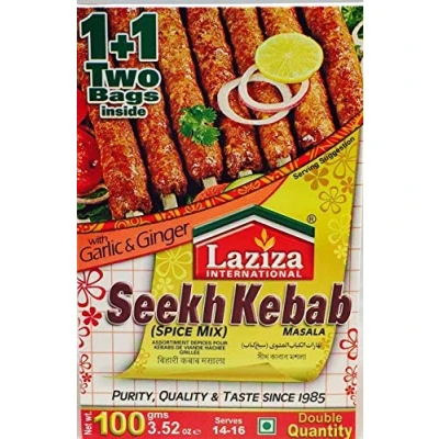 Abbildung von Laziza 100g Gewürzmischung für Kebab / Seekh Kabab Spice Mix for
