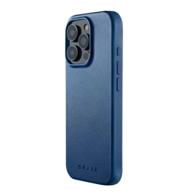 Abbildung von Mujjo Leather Case iPhone 16 Pro Max Blau