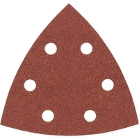 Abbildung von BOSCH Schleifpapier Schleifblatt Set für Deltaschleifer, 93 mm, 180, mit Klett, gelocht