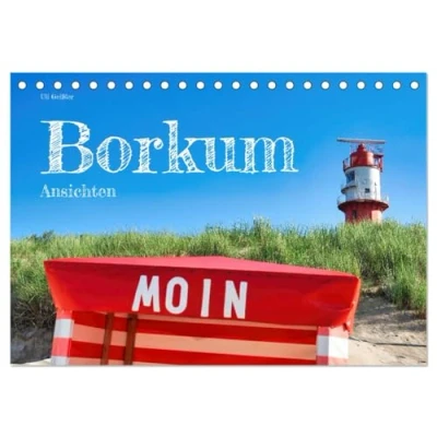 Abbildung von Borkum Ansichten (Tischkalender 2025 DIN A5 quer), CALVENDO Monatskalender