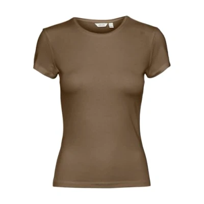 Abbildung von Aware Vmines Fiona Oneck Tshirt basic, Damen, Größe: Medium, Otter