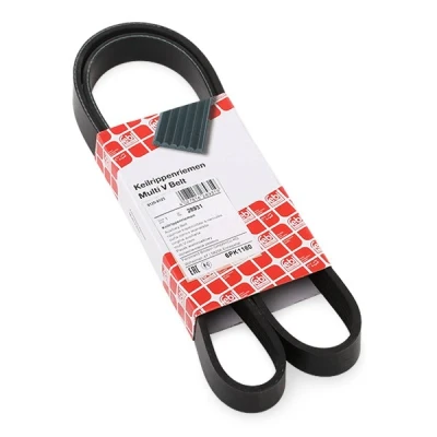 Abbildung von FEBI BILSTEIN 28931 Keilrippenriemen 1180 6 EPDM (Ethylen Propylen Dien Kautschuk) OPEL: Corsa D Schrägheck, Combo C Kasten / Kombi