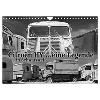 Abbildung von Citroën HY eine Legende in Schwarzweiß (Wandkalender 2025 DIN A4 quer), CALVENDO Monatskalender