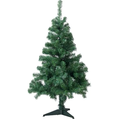 Abbildung von infactory Künstlicher Tannenbaum: Weihnachtsbaum, 120 cm, 250 Spitzen, mit Ständer (Kuenstlicher Tannenbaum Zusammenstecken, Weihnachtskugel)