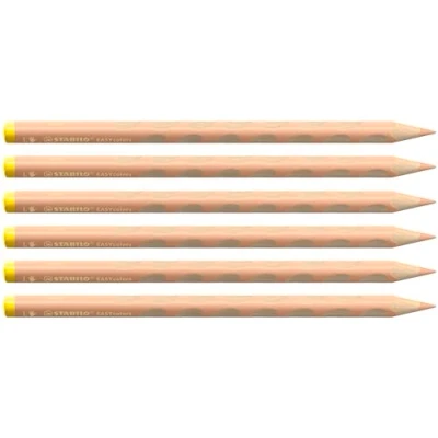 Abbildung von Ergonomischer Buntstift für Linkshänder STABILO EASYcolors 6er Pack apricot