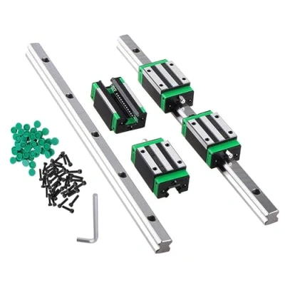 Abbildung von CNCMANS HGR15 Linearführung Linearschiene 2Stück 600mm Führungsschiene mit 4Stück Hohe Präzision HGH15CA Linearlager Lagerblock, CNC Teile für 3D Drucker (linearführung 600mm)