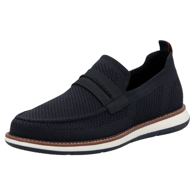 Abbildung von Rieker Slipper, Herren, Größe: 46, Blau Schuhe
