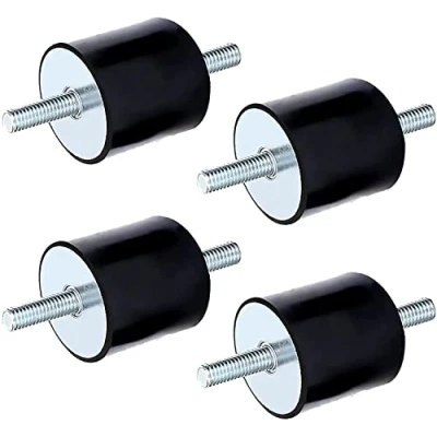 Abbildung von Fairedear Silentblock M8 Gummibuchsen, vibrationsdämpfend, für Luftkompressoren, Dieselmotoren, Wasserpumpen (M8 x 23, 30 30), 4 Stück