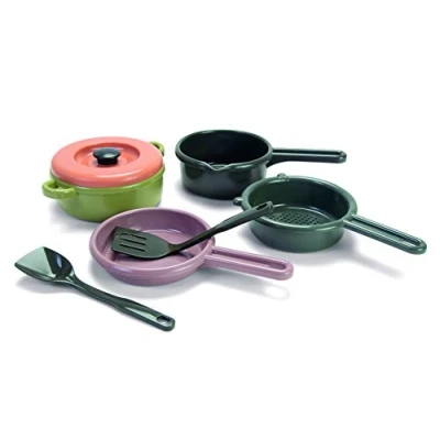 Abbildung von dantoy Topfset Green BEAN 7TLG MiniKüche für Kinder, Größe: One Size, Grün