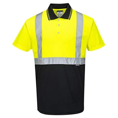 Abbildung von Portwest Herren S479ybr4xl Poloshirt, Gelb/Schwarz, 4XL EU