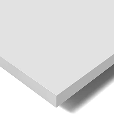 Abbildung von POKAR Tischplatte 2,5 cm Massiv Schreibtischplatte Bürotischplatte für Schreibtisch, Esstisch, Lichtgrau, 200 x 80