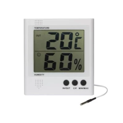 Abbildung von Velleman Digitales Thermo /Hygrometer, großes LCD, Innentemperatur und feuchtigkeit, Batterieanzeige, Speicherfunktion, Gefrierpunktalarm