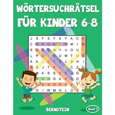 Abbildung von Wörtersuchrätsel für Kinder 6 8: 200 Wortsuchrätsel ab bis 8 mit Lösungen Großdruck (Band 1)