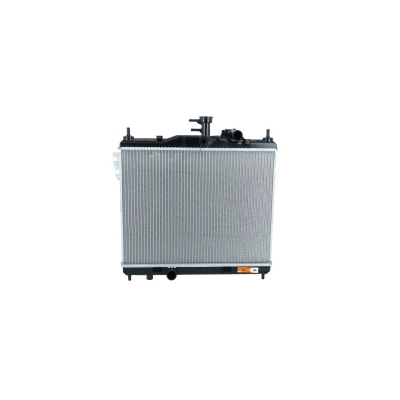 Abbildung von NRF 53360 Kühler, Motorkühlung Aluminium 488 372 16 Kühlrippen gelötet HYUNDAI: Getz