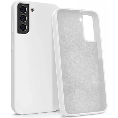 Abbildung von MyGadget Hülle für Samsung Galaxy S21 Plus Gummierte Handyhülle [ 3 Layer Struktur ] Schutzhülle mit Soft Inlay &amp; Hardcase Cover außen Weiß