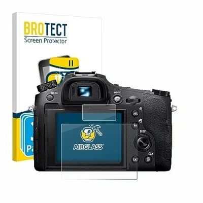 Abbildung von BROTECT Schutzglas für Sony Cyber Shot DSC RX10 IV (3 Stück) Schutzfolie Panzer Folie Glas [Extrem Kratzfest 9H, Anti Fingerprint,