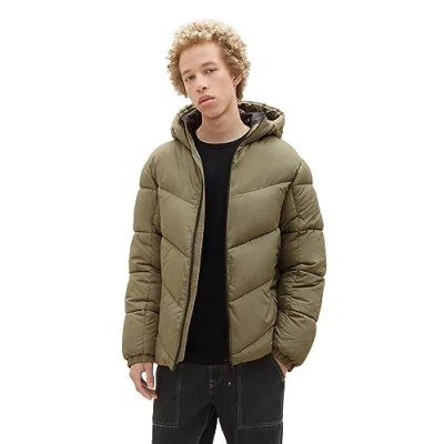 Abbildung von TOM Tailor Denim Winterjacke, Herren, Größe: XXL, Dusty olive green