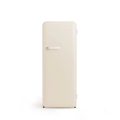 Abbildung von CREATE / RETRO FRIDGE 150 OFF WHITE/Kühlschrank mit Gefrierfach 281L in Cremeweiß, Griff Cremeweiß 102W, niedriger Energieverbrauch, 150cm, 3 Ablagen, Temperaturregelung,60x60x150cm