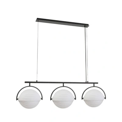 Abbildung von Lucande Hängeleuchte Helva, weiß ,3 flg., 108cm, verstellbar