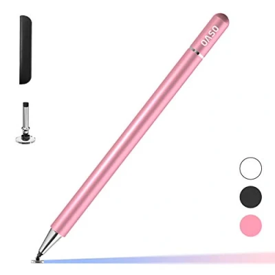Abbildung von Eingabestifte Kapazitive Disc Spitze Stift und Magnetkappe Kompatibel Mit Allen Touchscreens (Rosa)