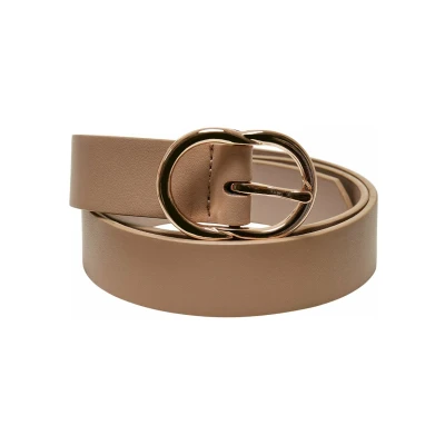 Abbildung von Urban Classics Small RING Buckle Gürtel, Größe: Large, Beige gold