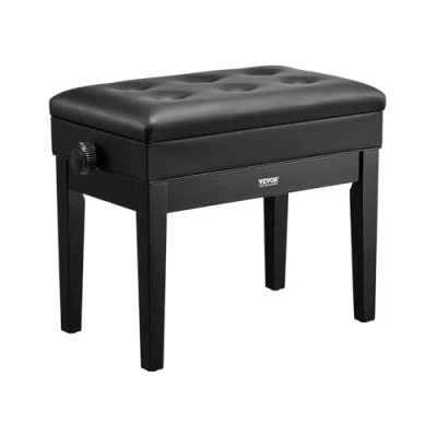 Abbildung von VEVOR Klavierbank Sitz Hocker Tastaturbank Pianobank höhenverstellbar 56x34x49cm