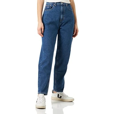 Abbildung von Tommy Jeans MOM JEAN UHR Relaxed Fit, Damen, Größe: 34x32, Denim medium