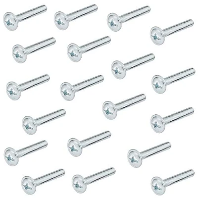 Abbildung von Gedotec Möbelschrauben M4 Stahl verzinkt H10644 25 Stück Griffschrauben für Möbelgriffe Möbelverbinder x 45 mm Gewindeschrauben Möbelgriffschrauben Verbindungsschrauben Schränke