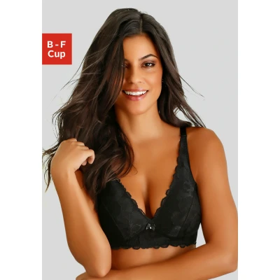 Abbildung von Lascana Triangel BH, Damen, Größe: 75C, Schwarz