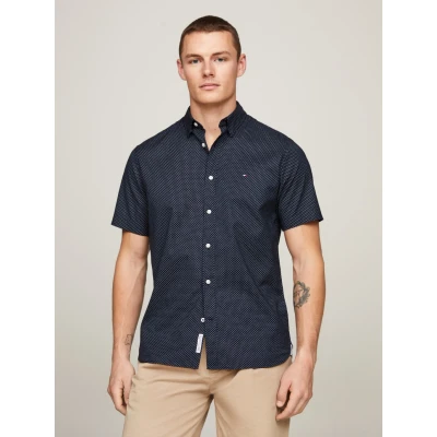 Abbildung von Tommy Hilfiger Natural SOFT Hemd, Herren, Größe: Small, Desert sky/optic white