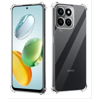 Abbildung von GIOPUEY Clear Hülle Kompatibel mit Honor 200 Smart/Honor X7C, Ultra Dünn TPU Case, Luftpolsterschutz, [Nicht Leicht zu Vergilben] Stoßfest Transparent