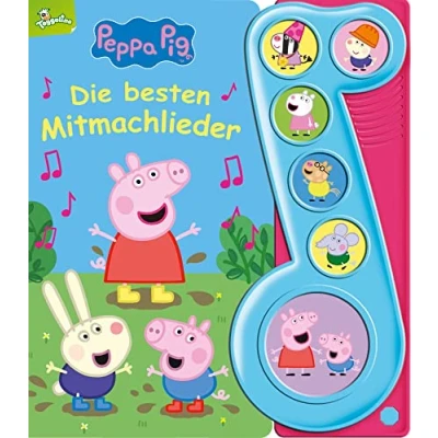 Abbildung von Peppa Pig Die besten Mitmachlieder Liederbuch mit Sound Pappbilderbuch 6 Melodien