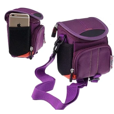 Abbildung von Navitech Lila Fernglas Tasche Kompatibel mit dem Canon SX740 HS PowerShot